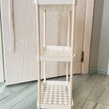 Пластиковая этажерка на колёсиках (photo 1)