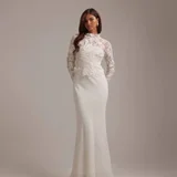 Свадебное макси-платье ASOS DESIGN Bridal с вышивкой и шлейфом (photo 2)
