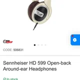 Наушники Sennheiser HD 599 (photo 1)