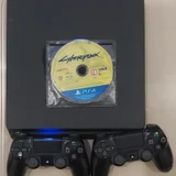 PS4 Slim 1TB с двумя геймпадами и играми (photo 1)