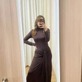 **Платье макси шоколадного цвета** 🤎 (photo 3)