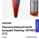 Пуховый спальный мешок Decathlon MT900 0°C (Размер XL) (photo 1)