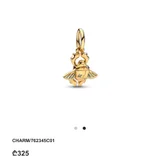Набор серебряных украшений Pandora с позолотой (photo 1)