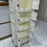 удобный пластиковый модульный комод с дверцами (photo 3)