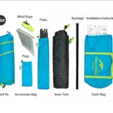 Палатка Naturehike P-series 3-местная, состояние новое, использовалась лишь один раз, все дуги и колышки в комплекте (photo 2)