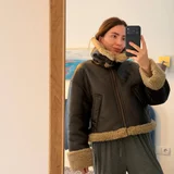 Дубленка Zara из еко кожи XS, подойдет на S (photo 5)