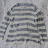 VOLCAN&APHRODITE Striped Distressed Knit (photo 1)