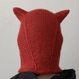 Вязаная шапка ручной работы Лиса (photo 1)