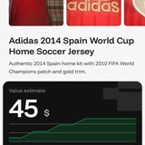 Футболка Adidas домашняя сборной Испании ЧМ 2014 (photo 6)
