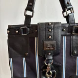 Винтажная кожаная сумка Burberry Blue Label (photo 2)