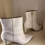 Синие с цветами винтажные туфли Stuart Weitzman, размер 39 (photo 3)