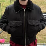 Zara Cropped Bomber Jacket (photo 1)