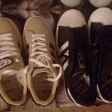 Женские кроссовки Adidas бежевые (photo 1)
