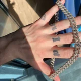 Цепь Ice Out Cuban Link с цирконием серебро 925 (photo 3)