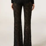 Брюки клеш с кружевом Calzedonia (photo 3)