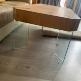 Журнальный столик дерево и стекло (photo 3)