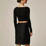 Черная льняная юбка J.Crew (photo 2)