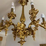 Бронзовая антикварная люстра (photo 1)
