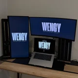 2 монитора Xiaomi Curved Gaming Monitor 30 с общим креплением (photo 2)