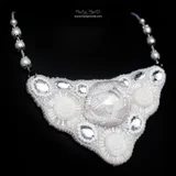 Колье White Rose ручной работы (photo 1)