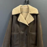 Дубленка Zara оверсайз S (photo 1)
