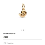 Набор серебряных украшений Pandora с позолотой (photo 2)