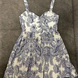 Хлопково-льняное платье Zara (photo 1)
