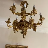 Бронзовая антикварная люстра (photo 3)