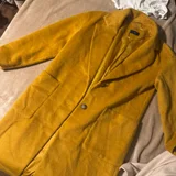 Жёлтое пальто Mark & Spencer, L (photo 1)