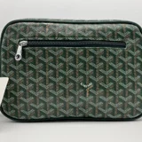 Сумка через плечо мужская/женская Goyard зеленая новая (photo 6)