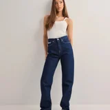 Джинсы Calvin Klein High Rise Straight тёмно-синие (photo 2)
