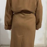 шикарное пальто-халат в отличном состоянии (размер L, oversize (photo 4)