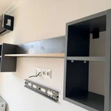 Навесная полка графит со светлым деревом (photo 4)