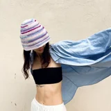 Вязаная панама в стиле Miu-Miu (photo 1)