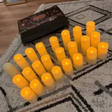 Свечи на батарейках 24 шт (photo 1)