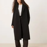 ASOS DESIGN черное пальто (photo 1)