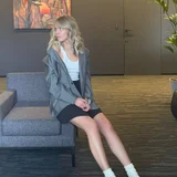 Серый шерстяной пиджак maddison (photo 4)