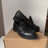 Женские кожаные лоферы Bata размер 38 (photo 1)