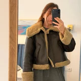 Дубленка Zara из еко кожи XS, подойдет на S (photo 3)