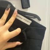 Черные обтягивающие брюки Bershka (photo 2)