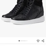 Кроссовки Guess Black High-Top Patterned Sneakers (photo 2)