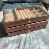 Органайзер комодик для украшений с бархатной отделкой (photo 1)