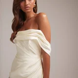 Свадебное макси-платье ASOS DESIGN Bridal из сатина (photo 4)