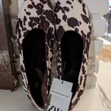 Балетки Zara с коровьим принтом, размер 38 (photo 2)