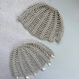 Вязаная крючком шапочка ручной работы (photo 2)