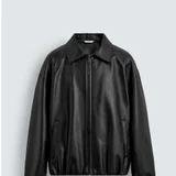 Мужской бомбер Zara из экокожи (photo 1)