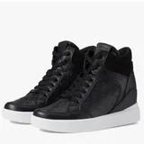 Кроссовки Guess Black High-Top Patterned Sneakers (photo 1)
