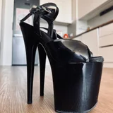 Стрипы-тройки Pleaser р. 37-38 черный лак (photo 1)