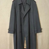 Мужской винтажный тренч Valmeline ФРГ, синий, L-XL (photo 1)