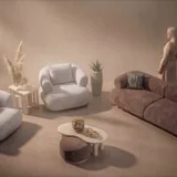 Диван Traverta в антистресс-обивке — studio couch, iron (photo 1)